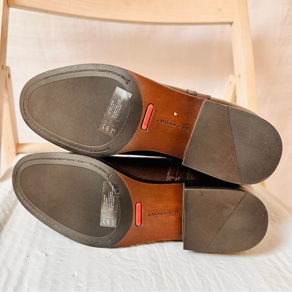 Rockport Larkyn Chelsea Booties Brown Leather Waterproof Size 8.5M TruTech - Picture 6 of 13